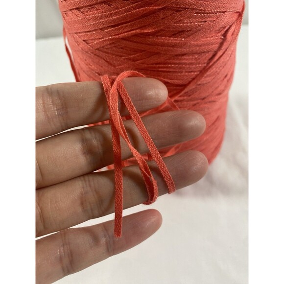 Cone Yarn Ribbon Yarn Red 400g #366 - Picture 3 of 4